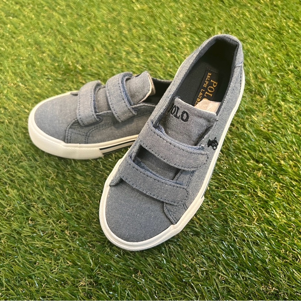 Polo Ralph Lauren Blue Slater EZ Toddler Shoes Size 10